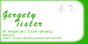 gergely tisler business card
